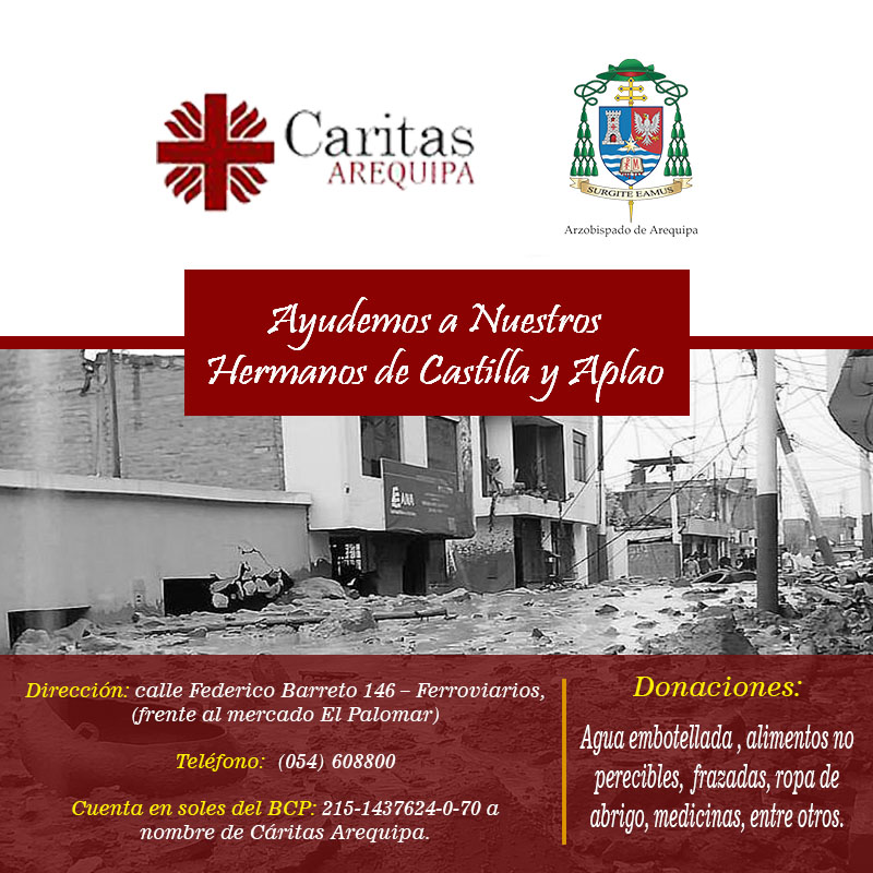 Afiche Cáritas Aplao
